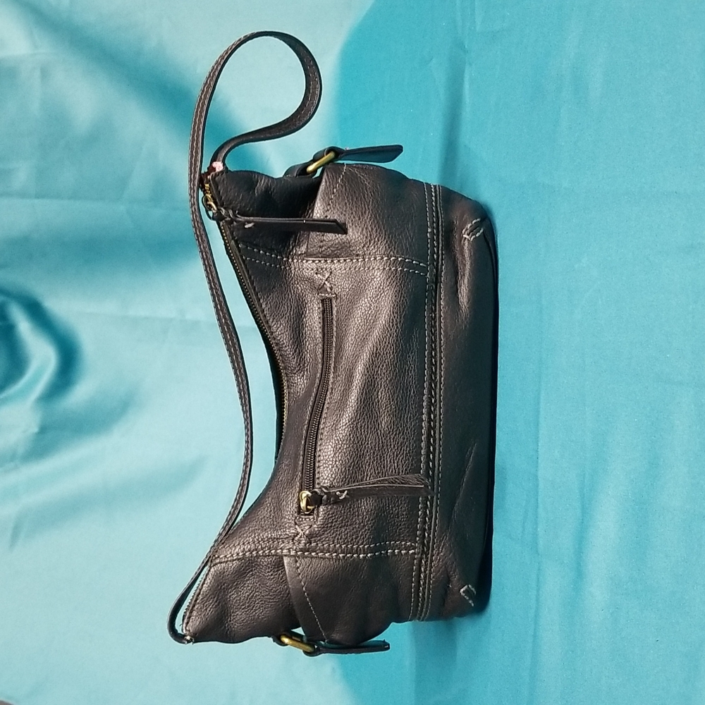 Leather shoulder purse